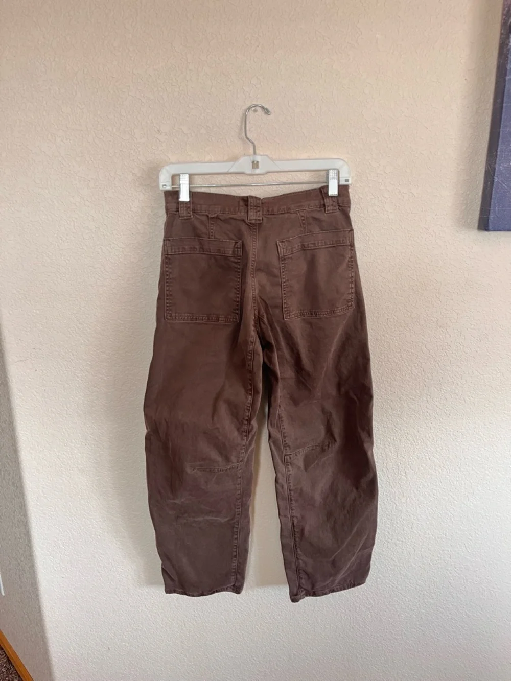 Madewell Womens Darted Double Barrel Pants - Chocolate Brown - Picture 13 of 14